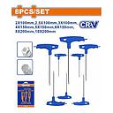 021 WHK2481 JUEGO DE LLAVES ALLEN 8 PIEZAS