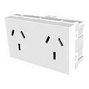 007  713220 MODULO DOBLE TOMA C/N BL <PLATINUM> 60028