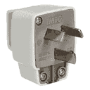 007 244019 FICHA MACHO C/NEUTRO 20 AMP GRIS <RICHI>