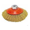 008 CECON10 Cepillo Conico ondulado C/Tuerca 100mm P/amoladora 4.1/2 RHEIN   U