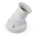 009 1409 RECEPTACULO BAKELITA CURVO MARFIL