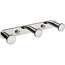 027 WC-211 PERCHERO TRIPLE C/BASE CROMO