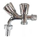 054 CANILLA DOBLE PARA LAVARROPA C/PICO MANGUERA.