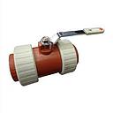 083 LLAVE ESFERICA SALADILLO  3/4 MARRON CON UNION DOBLE 3/4