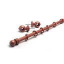 087 701266 BARRAL CORTINA MADERA CEDRO COMPLETP 22 X 2,20 MTS