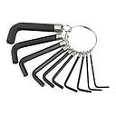 090 JUEGO LLAVES ALLEM LLAVERO X 10 PIEZAS