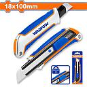 Cutter 18mm metálico c/ repuesto y bloqueo