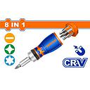Juego de destornilladores de carraca 8 en 1
